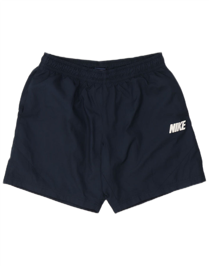 Shorts esportivos masculinos Nike grandes poliéster azul marinho