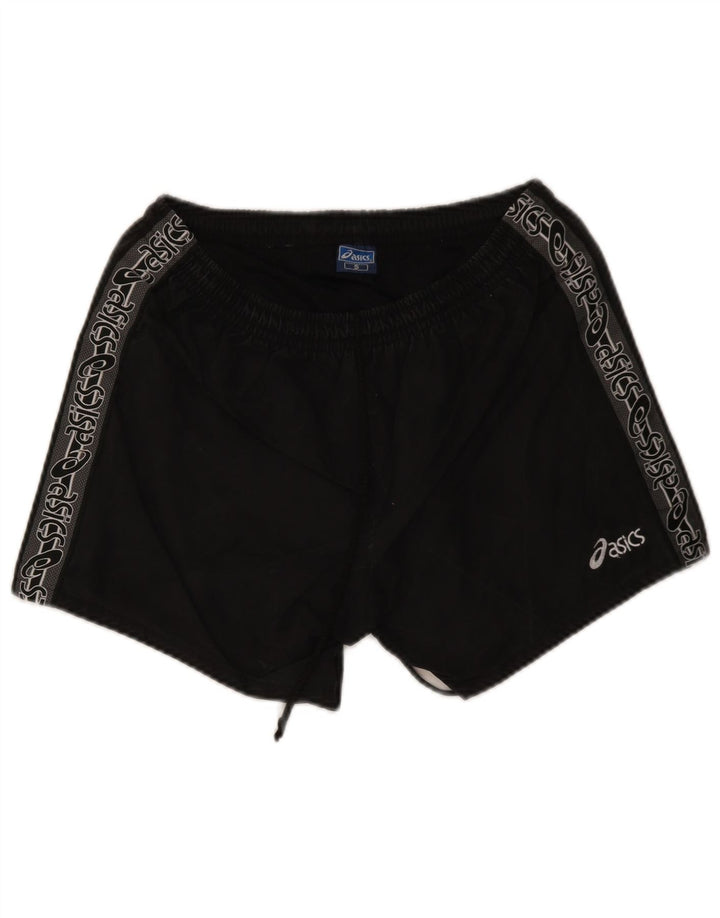 Shorts esportivos masculinos Asics Graphic pequeno poliéster preto