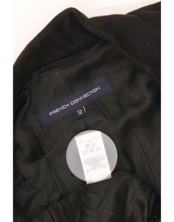 Sobretudo feminino oversized French Connection UK 12 lã preta média
