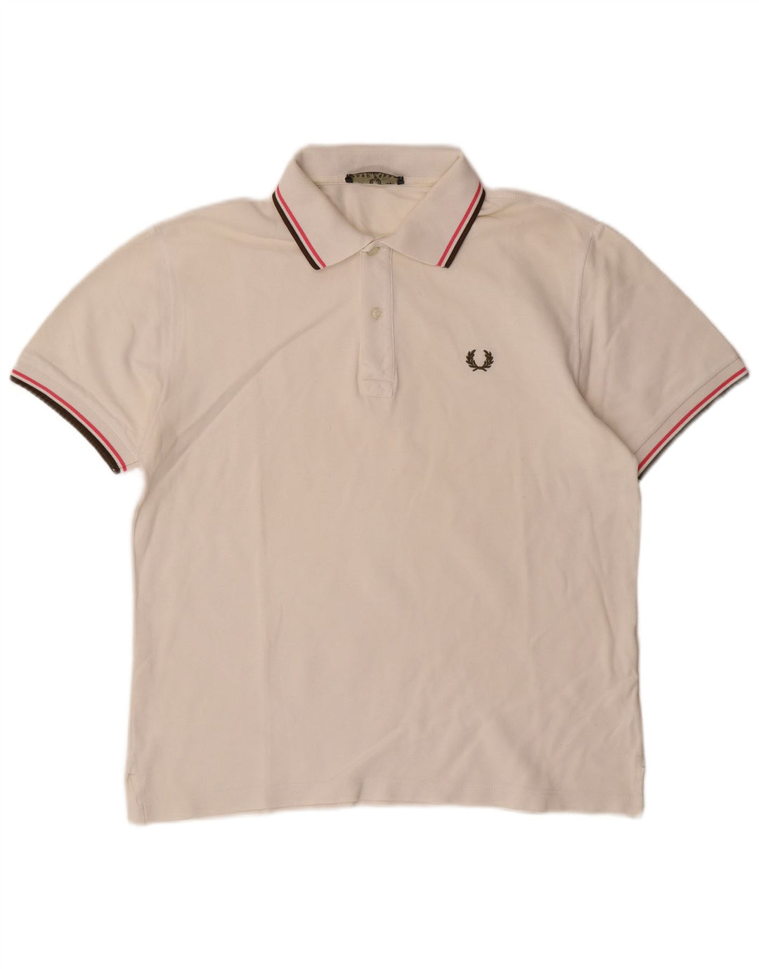 Camisa polo masculina Fred Perry média branca