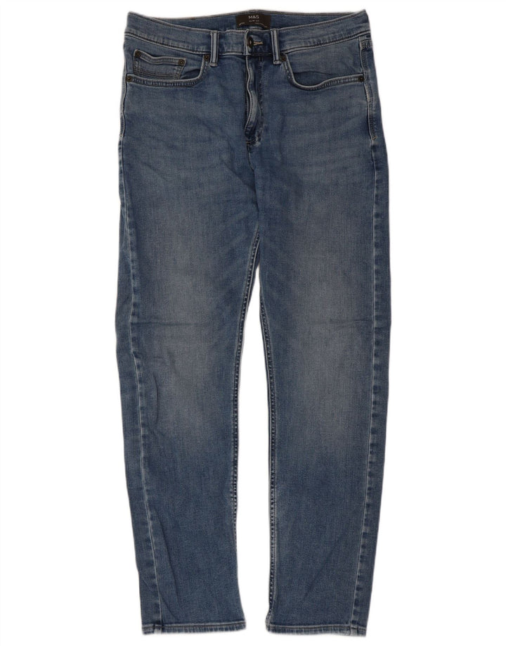 Calça jeans masculina Marks & Spencer W32 L31 azul