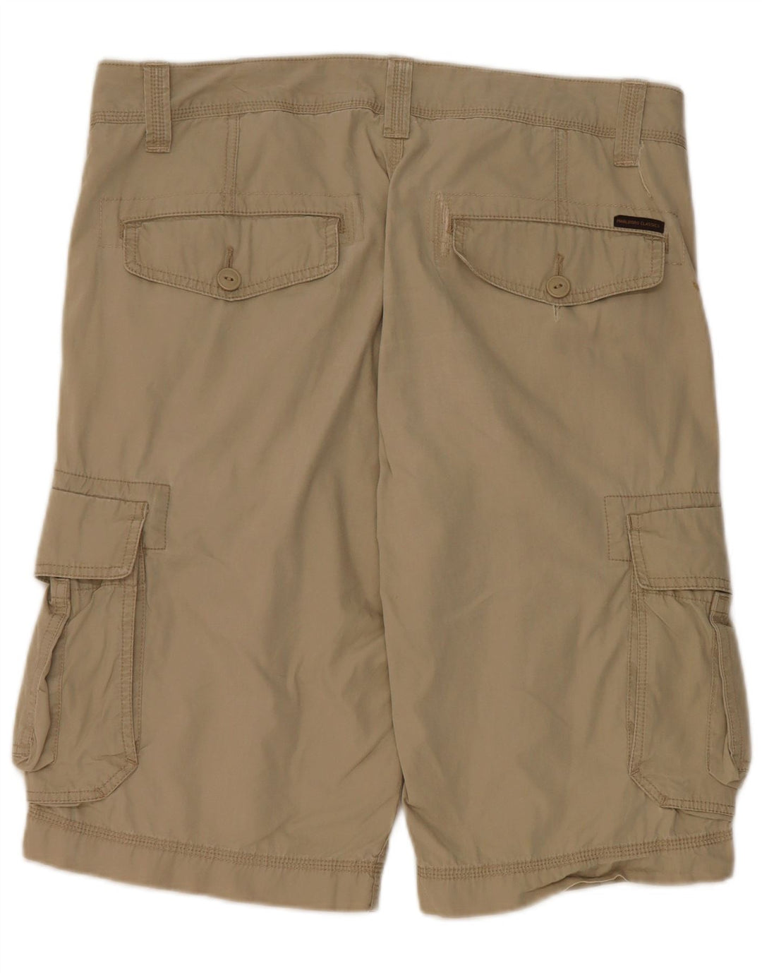 Shorts cargo masculino Marlboro Classics W34 grande algodão cáqui