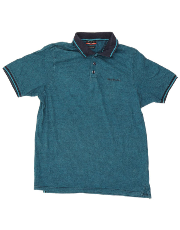 Camisa polo masculina de rugby Pierre Cardin Regular Fit listra azul média
