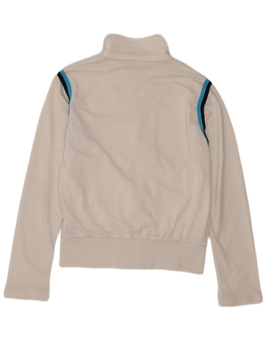 Puma Womens Tracksuit Top Jacket UK 10 Pequeno Poliéster Listrado Branco