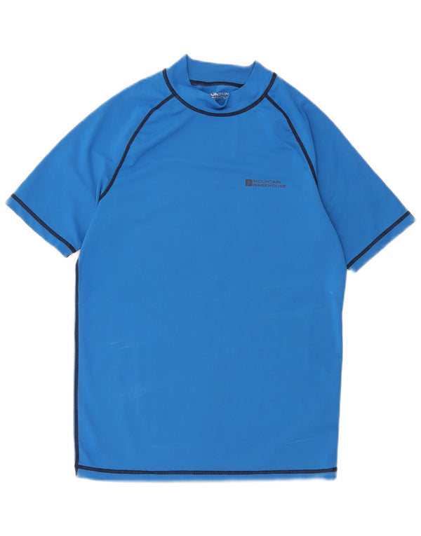 Camiseta masculina Mountain Warehouse Top pequeno azul nylon