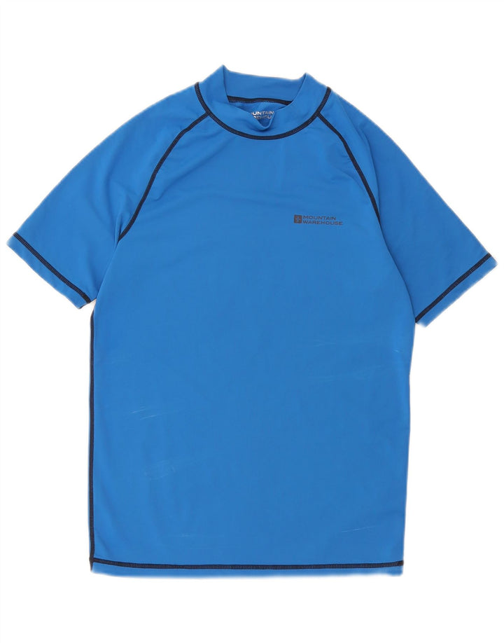 Camiseta masculina Mountain Warehouse Top pequeno azul nylon