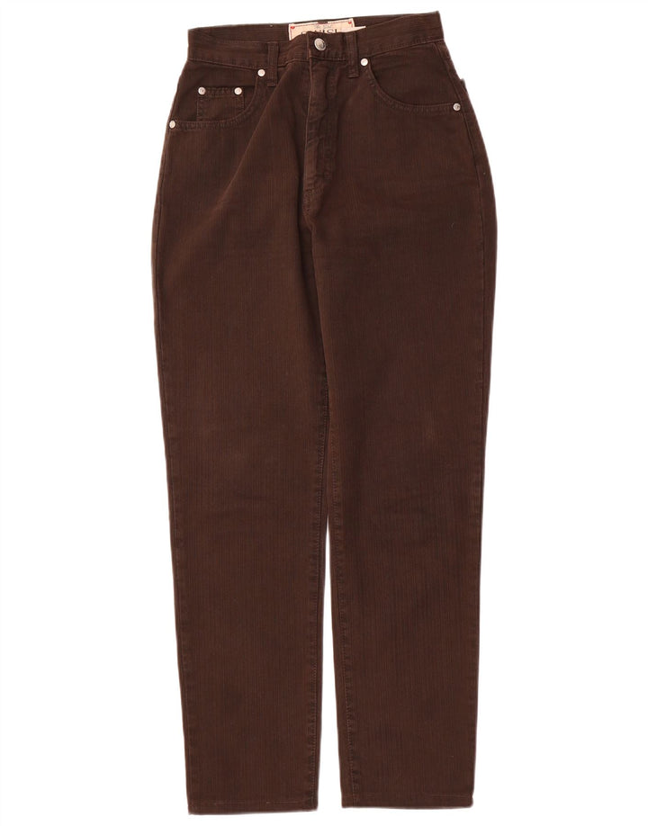 Calça casual feminina SWISH cônica W27 L27 algodão marrom