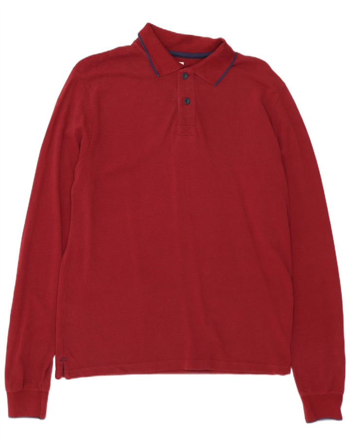 Polo masculino de manga comprida NORTH SAILS pequeno vermelho