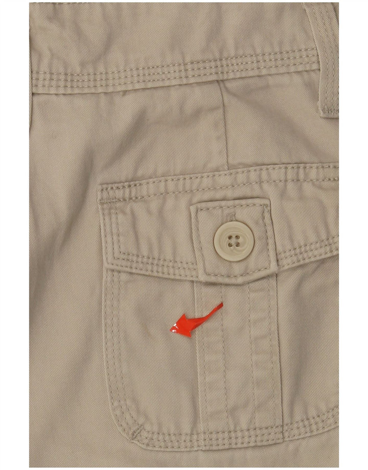 Shorts cargo feminino LEE US 6 médio W28 algodão bege