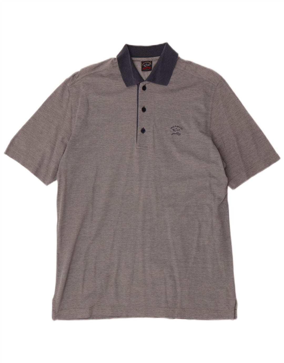 Camisa polo masculina PAUL & SHARK cinza médio