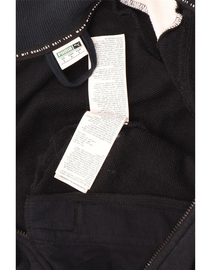 Jaqueta feminina Puma Crop Tracksuit UK 16 grande bloco colorido preto