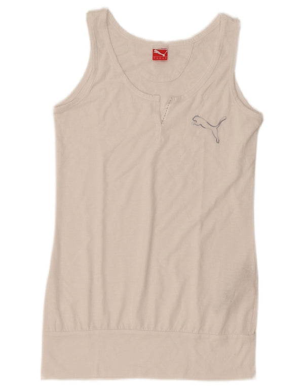 Colete feminino Puma UK 10 pequeno poliéster branco