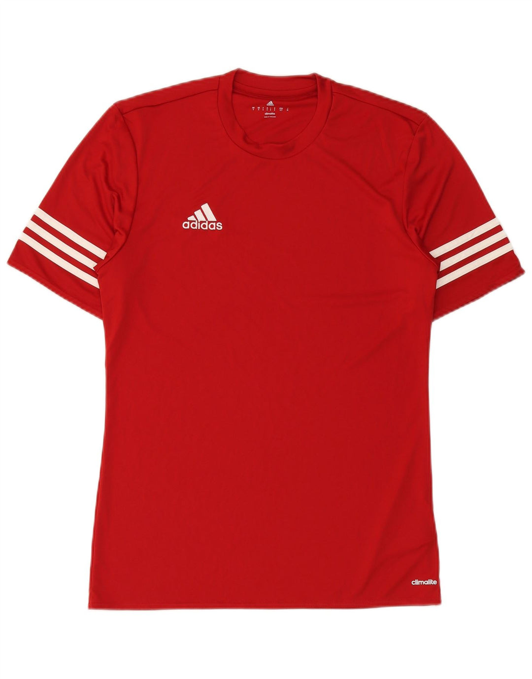 Camiseta Adidas Masculina Climalite Top Pequeno Poliéster Vermelho