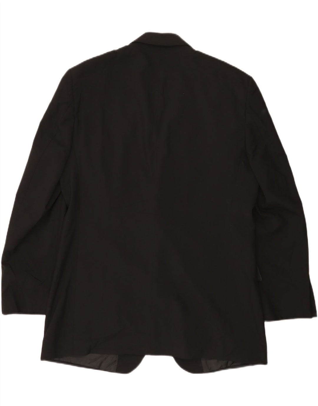 Jaqueta blazer masculina de 2 botões Marks & Spencer Reino Unido 38 poliéster preto médio