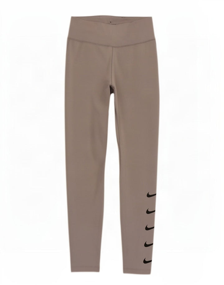 Leggings Nike Dri Fit Graphic UK 12 Médio Cinza Poliéster