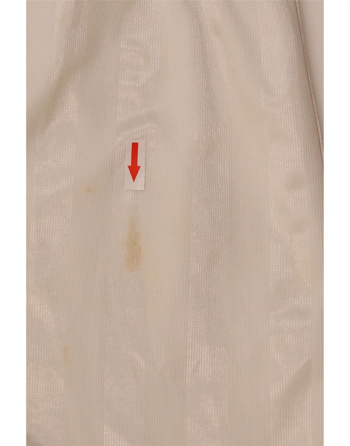 Nike Mens Sport Shorts Pequeno Poliéster Listrado Branco