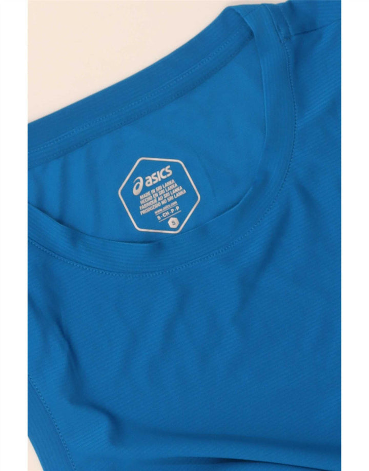 Asics Mens Vest Top Pequeno Azul Poliéster