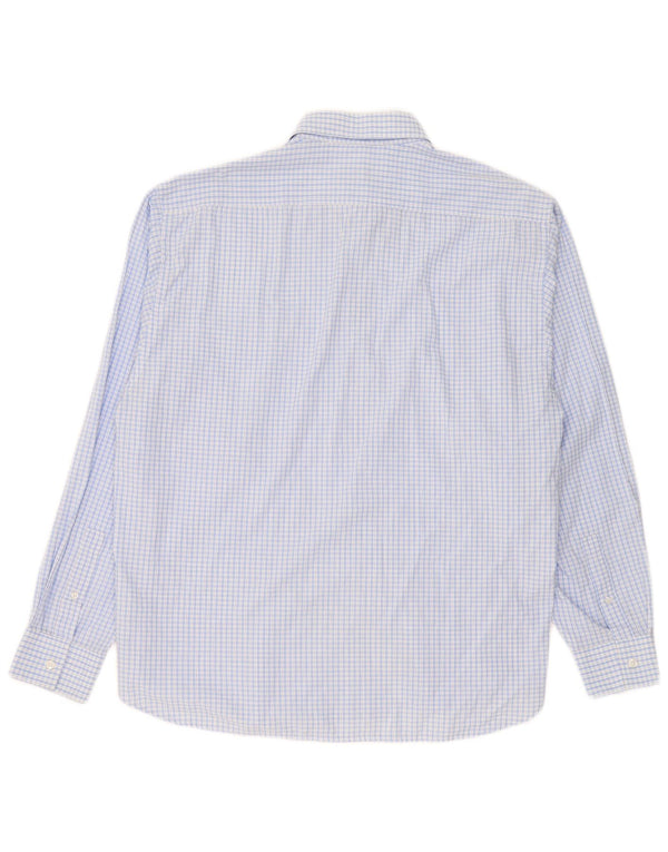 Camisa masculina Yves Saint Laurent 2XL algodão xadrez azul