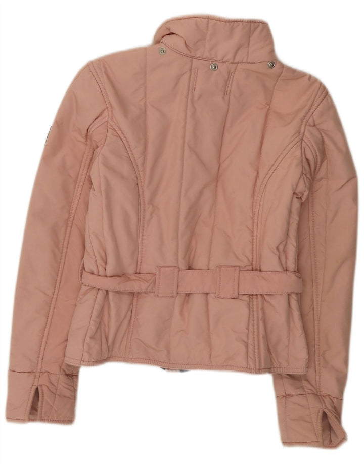 Jaqueta acolchoada feminina Refrigiwear UK 16 grande nylon rosa