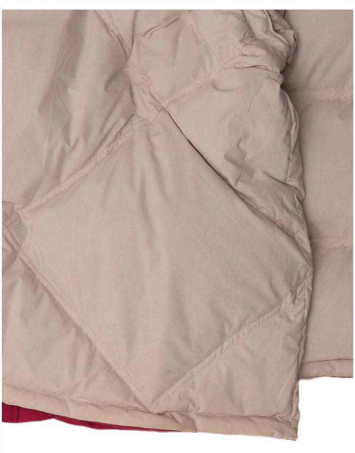 Jaqueta acolchoada reversível com capuz masculino Diadora UK 40 grande poliéster rosa