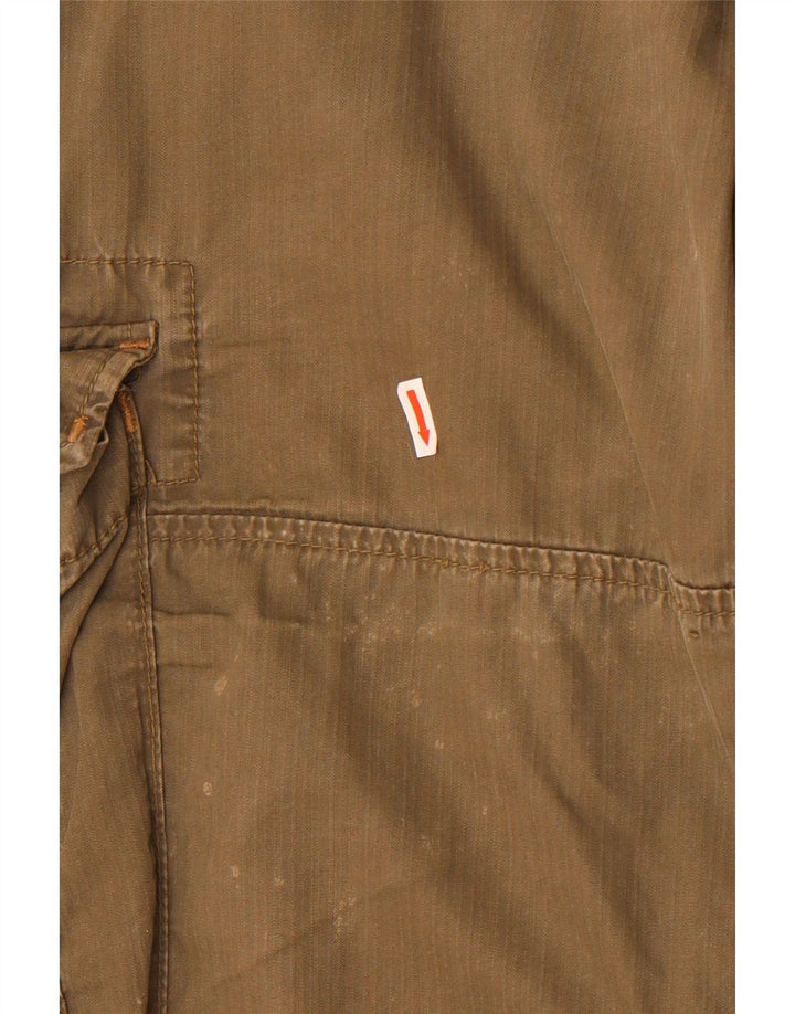 Shorts cargo masculino Marlboro Classics W38 XL algodão cáqui