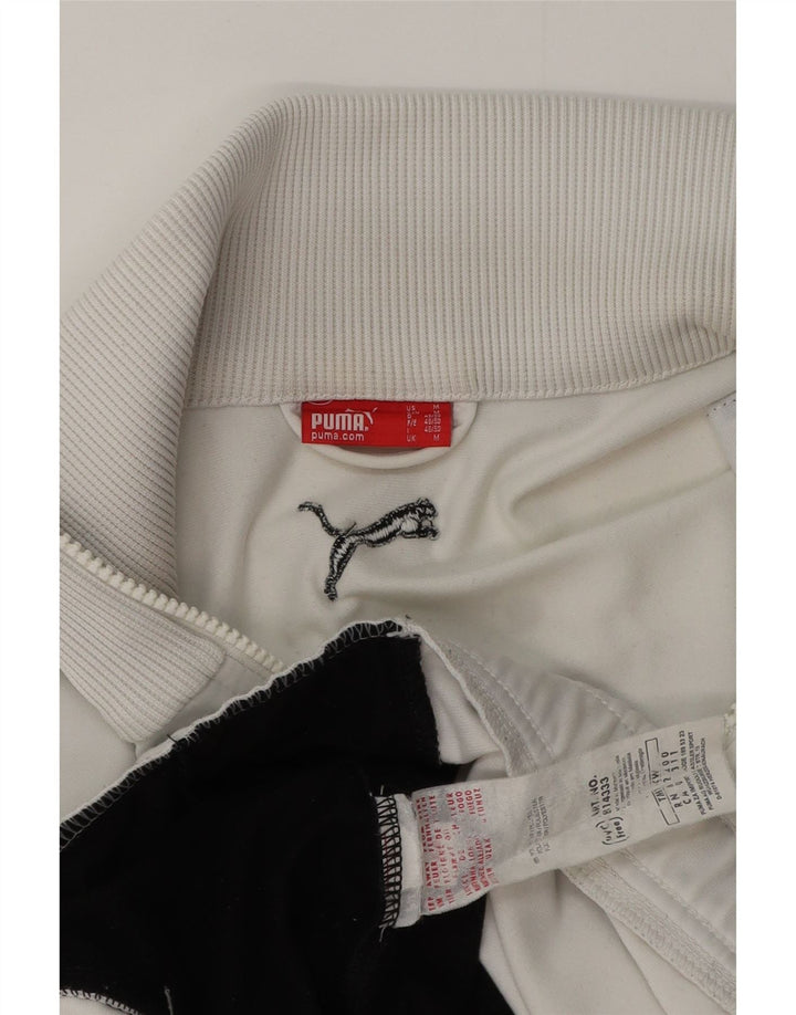 Puma Mens Tracksuit Top Jacket Médio Branco Colourblock Poliéster