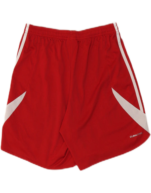 Adidas Mens Climacool Sport Shorts Pequeno Poliéster Colorblock Vermelho