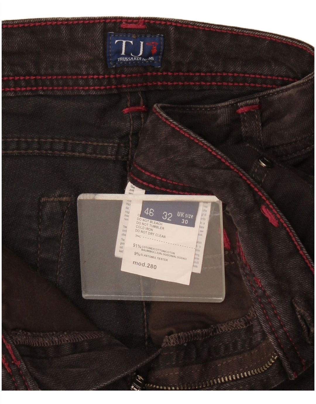 Trussardi Jeans Slim Feminino W30 L33 Algodão Marrom