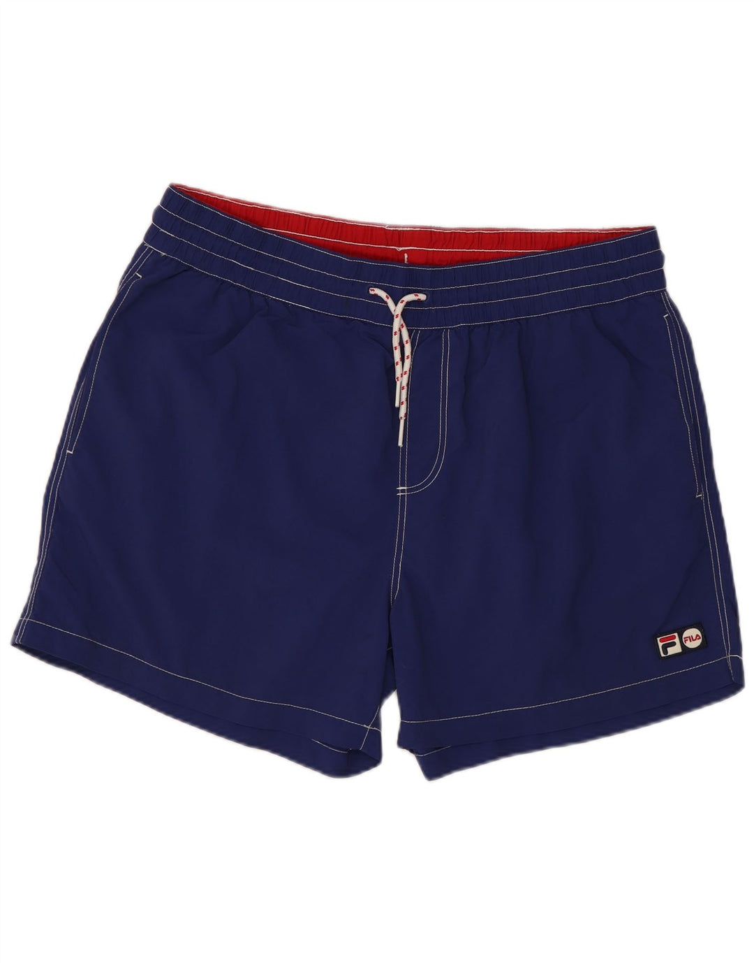 Shorts de natação masculino FILA grande nylon azul marinho