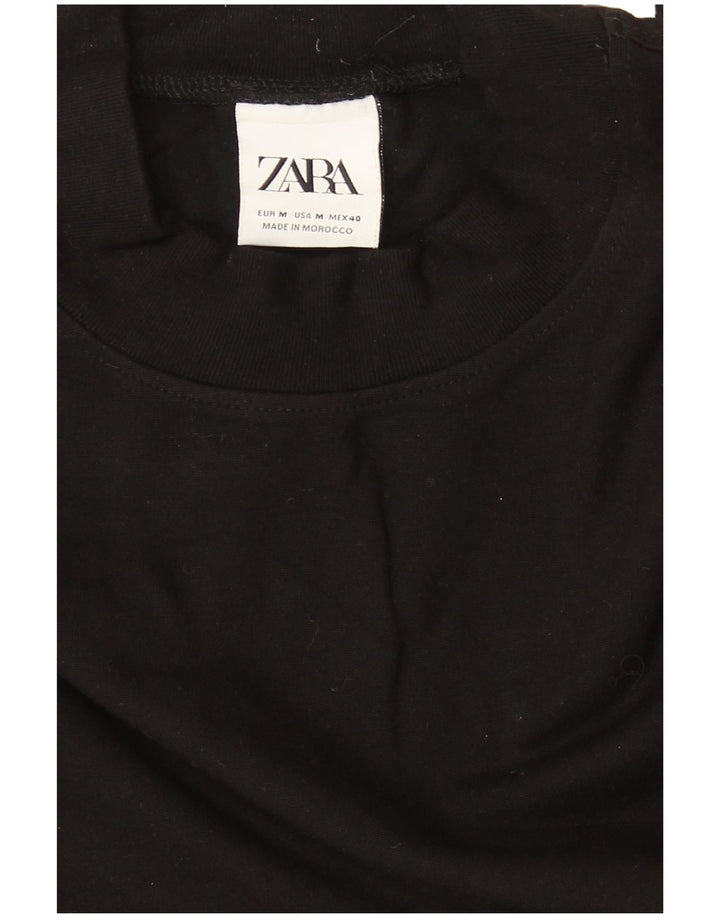 Zara moletom feminino jumper UK 14 médio preto