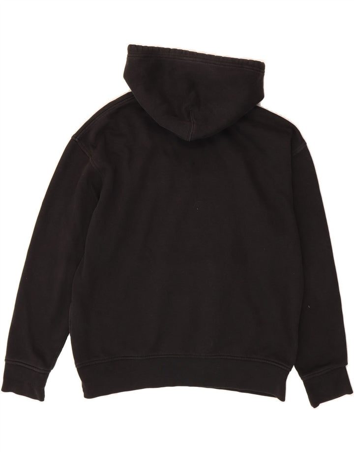 LEVI'S Mens Graphic Hoodie Jumper Medium Black Cotton Vintage Levi's and Second-Hand Levi's from Messina Hembry 