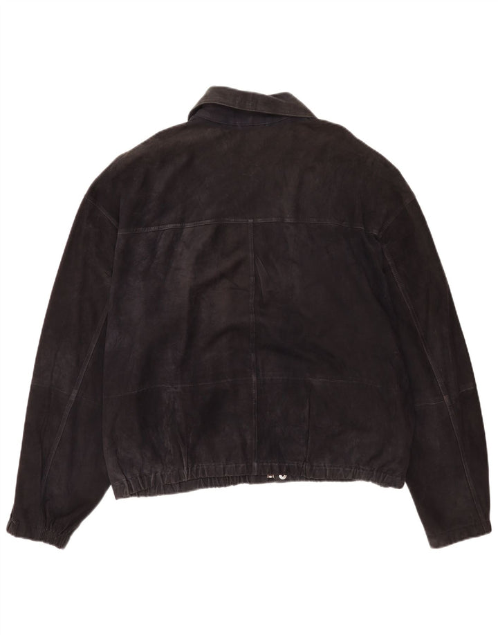 Jaqueta de couro masculina Belfe & Belfe IT 52 XL couro preto