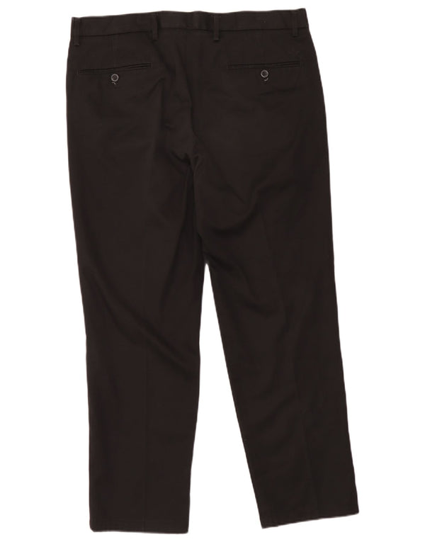 Dockers Mens Signature Slim Fit Chino Calças W36 L29 Algodão Preto