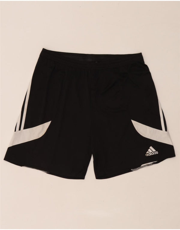 Adidas Mens Climalite Sport Shorts Grande Poliéster Colorblock Preto