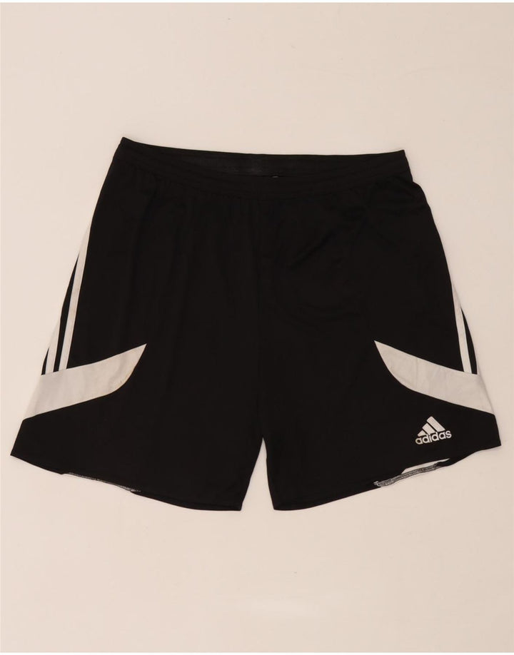Adidas Mens Climalite Sport Shorts Grande Poliéster Colorblock Preto