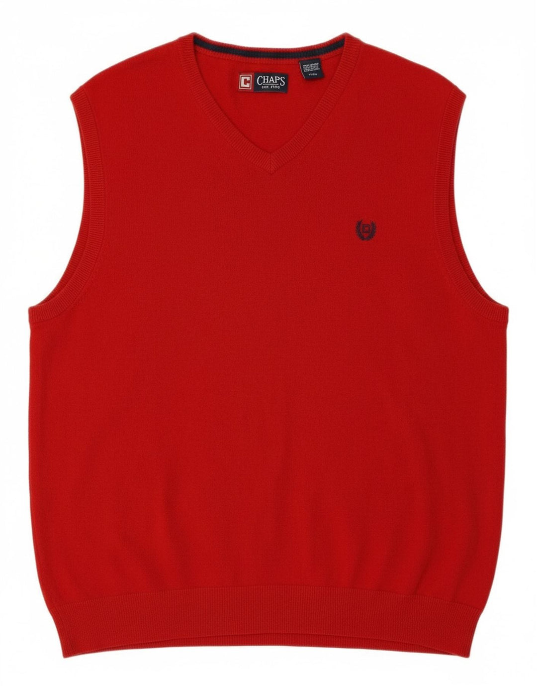 Regata masculina CHAPS com colete grande de algodão vermelho