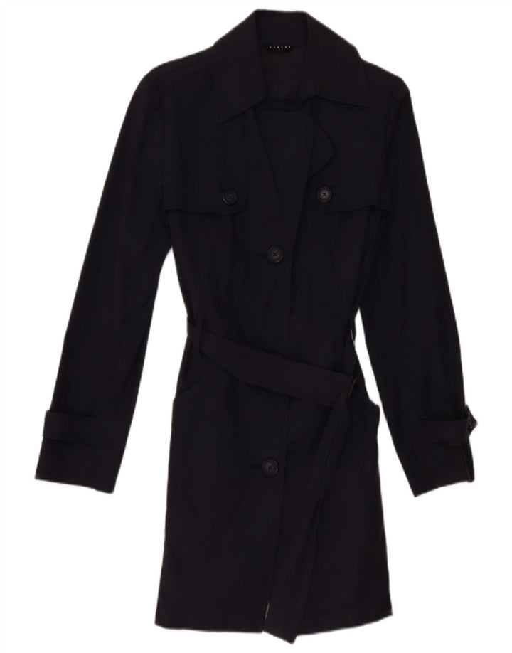 Trench Coat feminino Sisley IT 44 algodão azul marinho médio