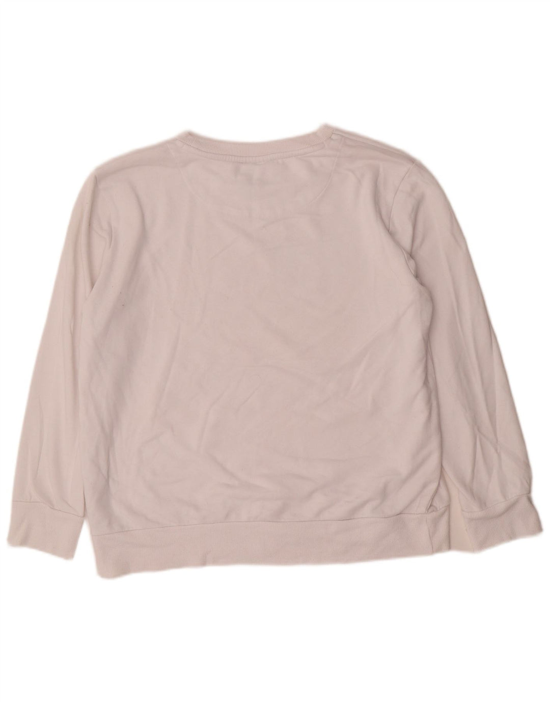 Suéter gráfico feminino Dkny UK 14 algodão branco médio