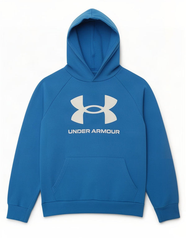 Suéter com capuz Under Armour Boys Graphic Loose Fit 11-12 anos grande azul