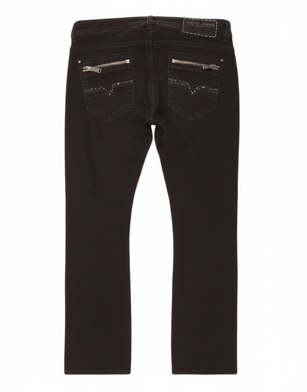 Calça jeans feminina Guess W28 L23 algodão preto