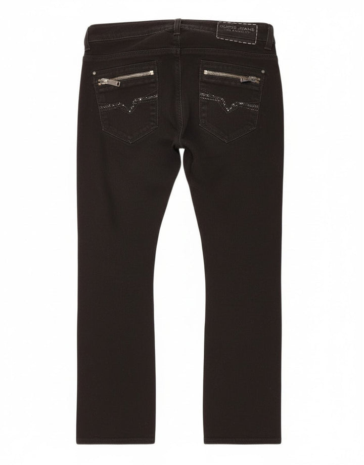 Calça jeans feminina Guess W28 L23 algodão preto