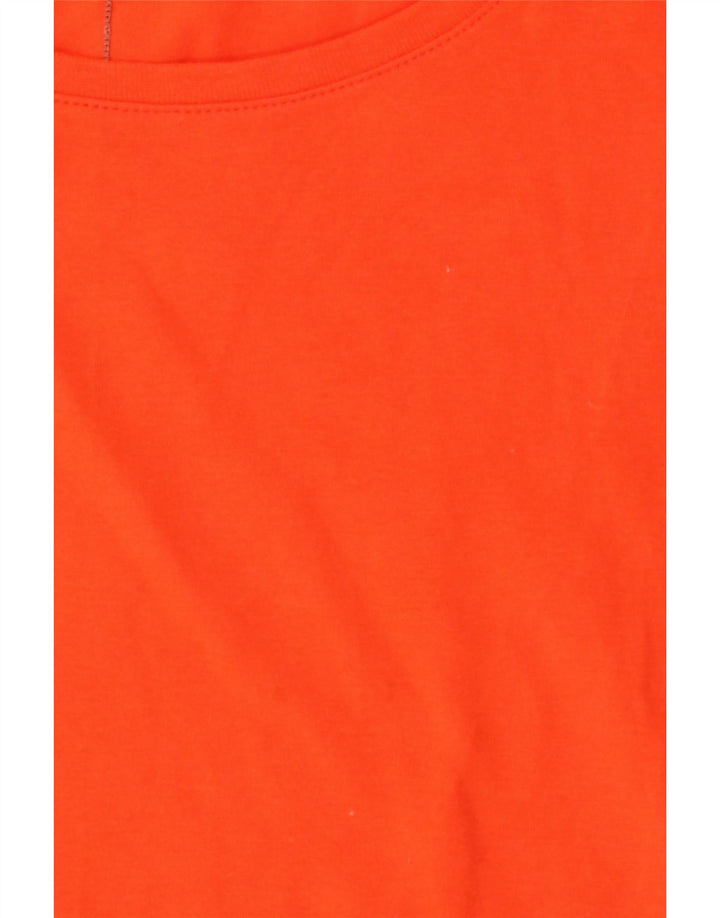 Camiseta feminina LEVI'S UK 8 pequeno algodão laranja