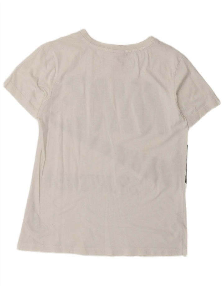 Camiseta gráfica masculina NIKE Top pequeno algodão branco