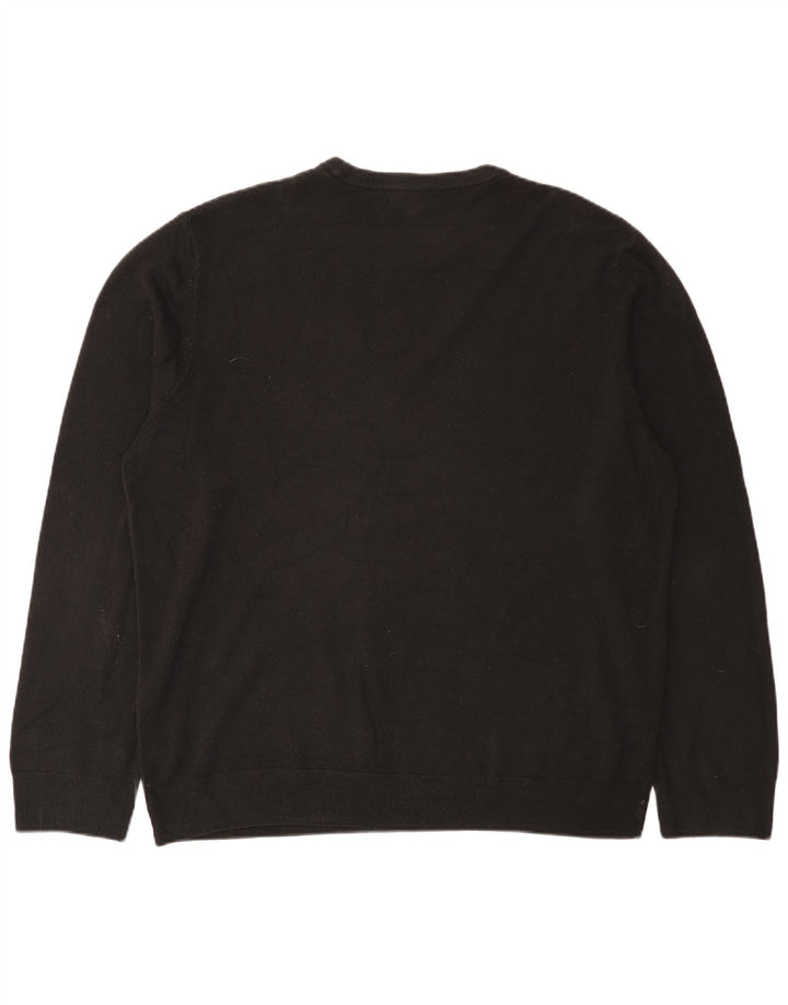 Suéter masculino Marks & Spencer com gola redonda 2XL acrílico preto