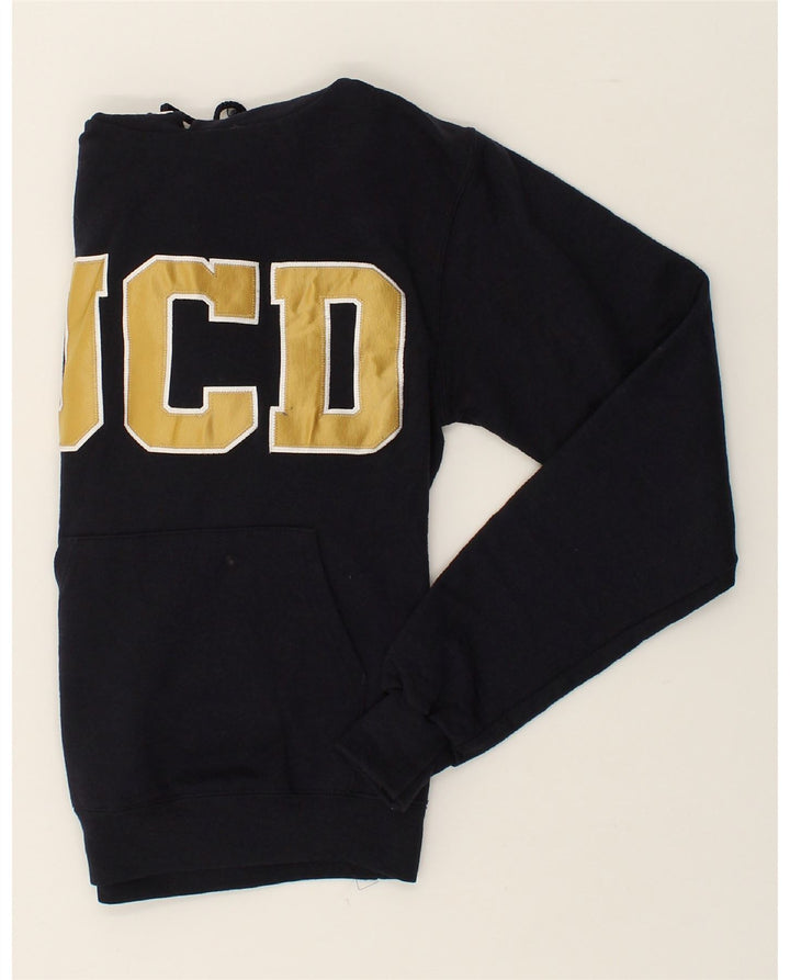 CHAMPION Mens Graphic Hoodie Jumper XS Black Cotton Vintage Champion and Second-Hand Champion from Messina Hembry 