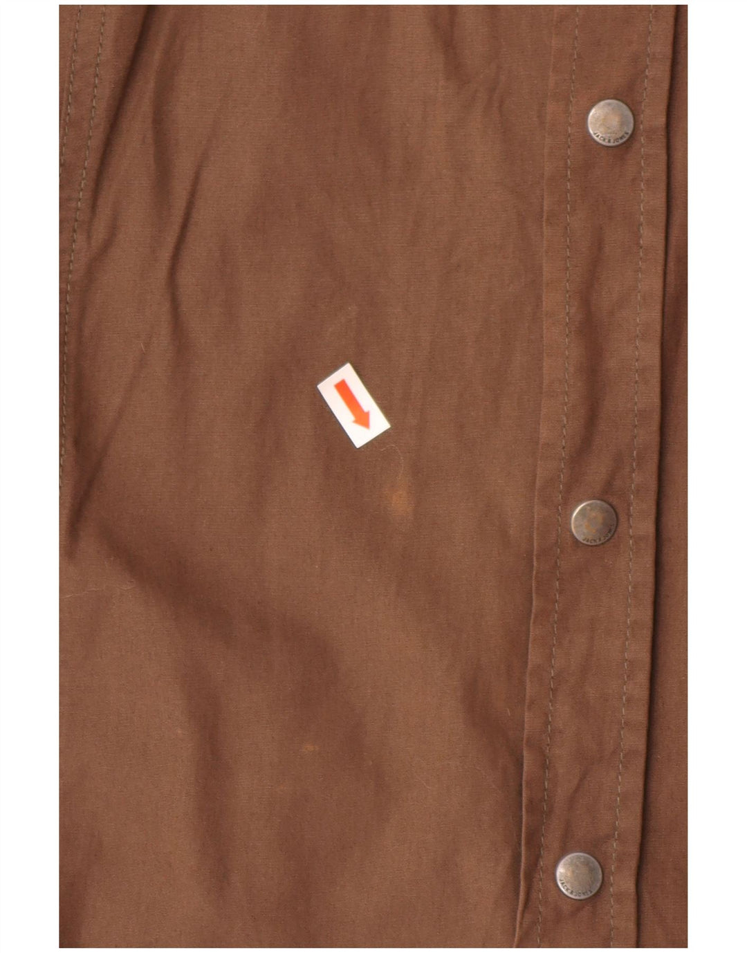 Camisa gráfica masculina Jack & Jones grande algodão marrom