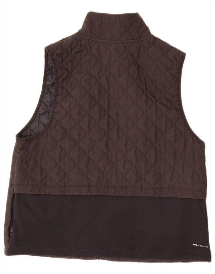 Nike Womens Quilted Gilet UK 16 Grande Poliéster Preto