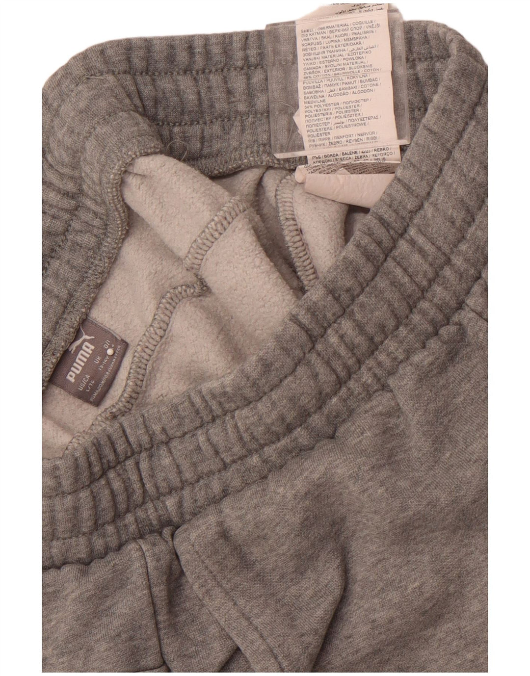 Calças de treino PUMA Meninos Joggers 13-14 Anos Cinza Algodão