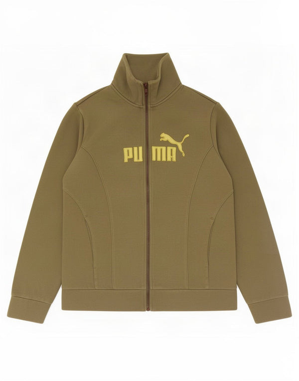 Jaqueta Puma Boys Graphic Tracksuit Top 13-14 Anos Algodão Cáqui