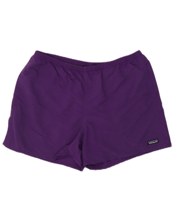 Shorts de natação masculino Patagonia 2XL roxo nylon